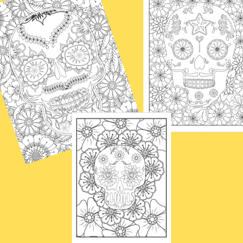 Sugar Skull Colouring Packs