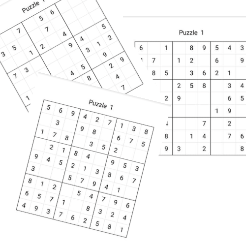 1000 Sudoku Puzzles