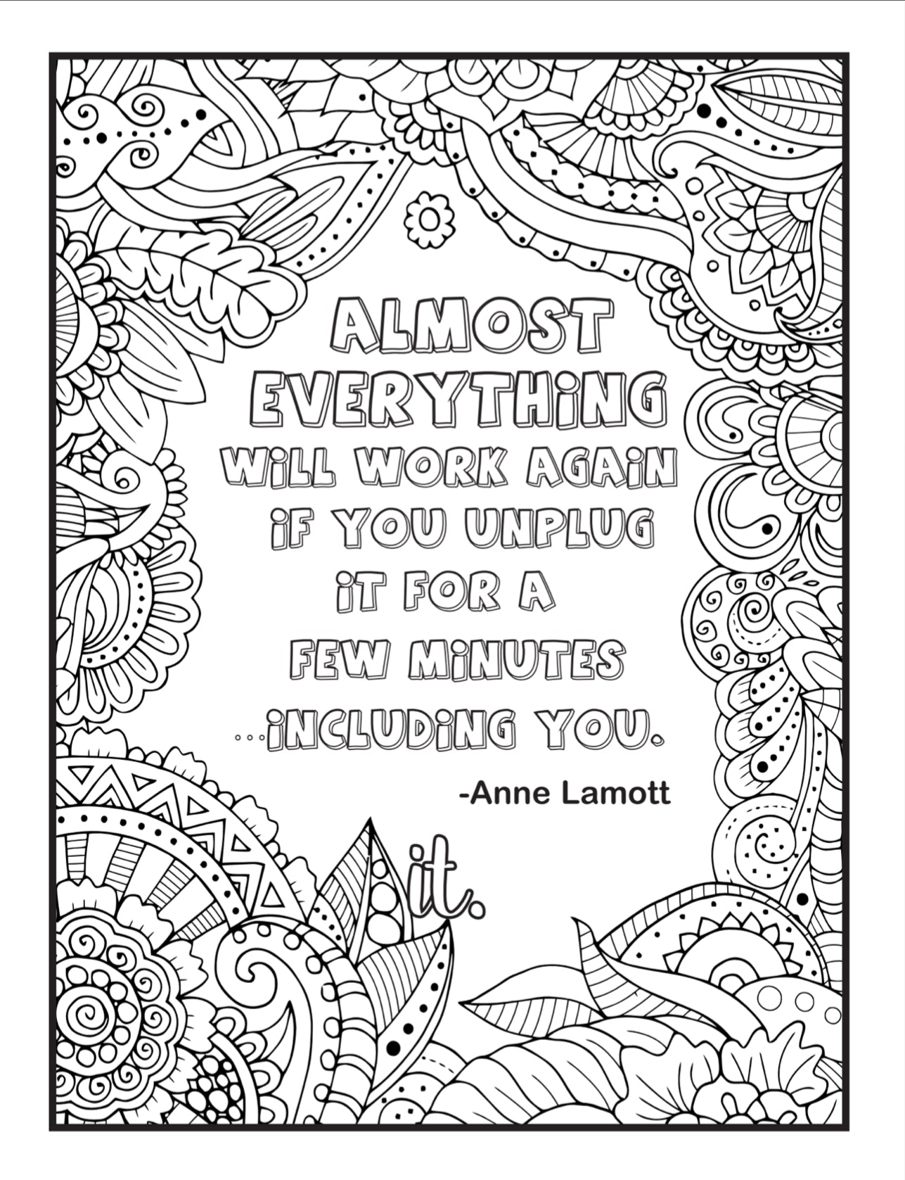 Motivational Colouring Pages