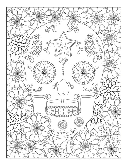 Sugar Skull Colouring Packs