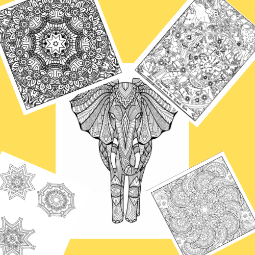 Mandala & Patterns Colouring Pages